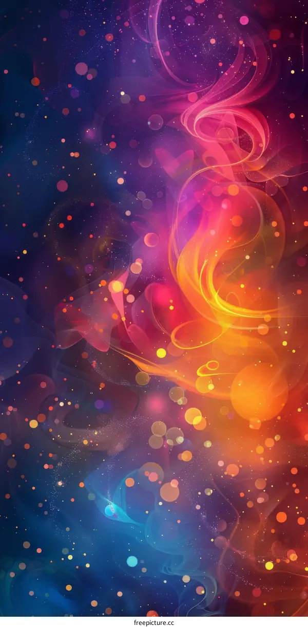 Mystical Nebula Blazing with a Symphony of Colors