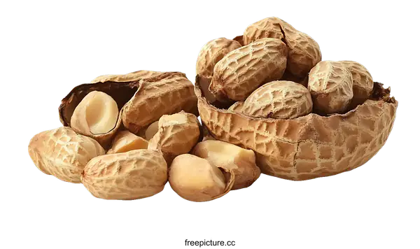 [Transparent Background PNG]Roasted Peanuts in Their Shells