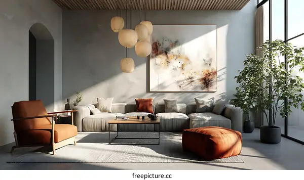 Modern Minimalist Living Room Interior Design
