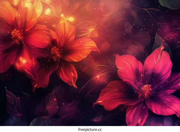 Vibrant Flower Blooms in Full Glory