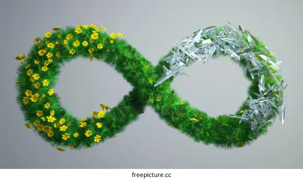 Seasonal Change in Nature - Sustainable Growth Concept