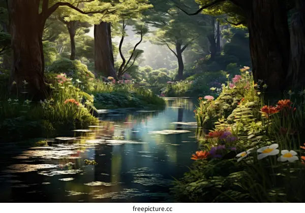 Mystical Forest Stream