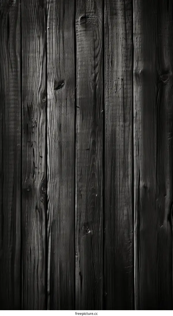 Black wooden fence texture background