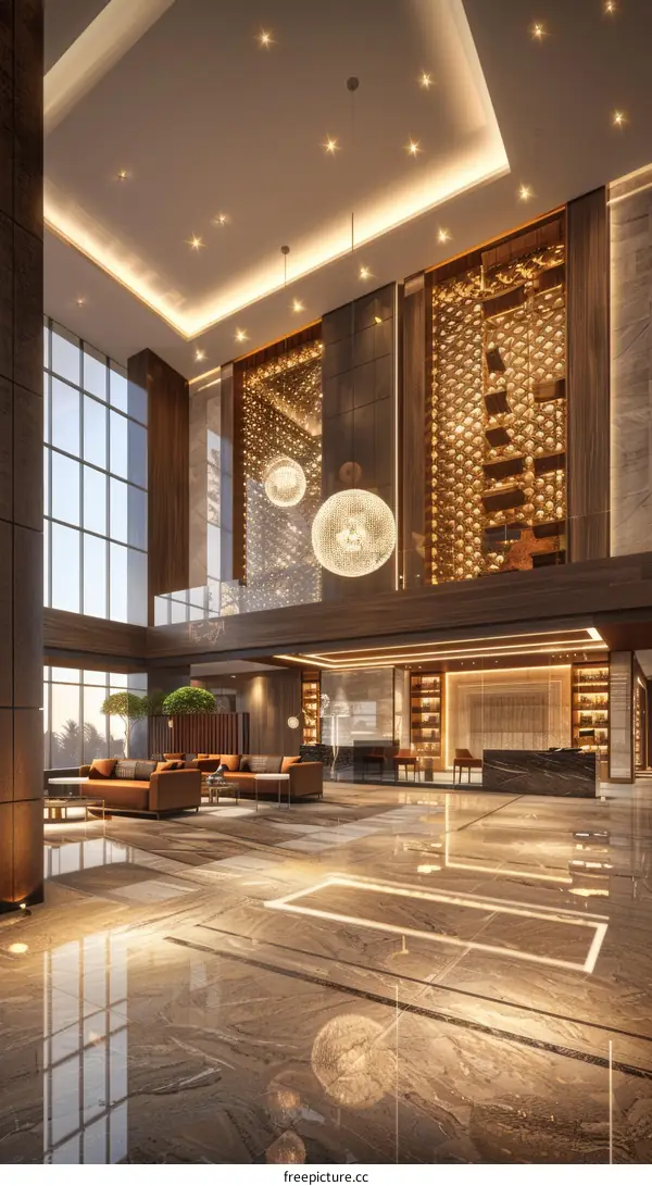 Modern Luxury Hotel Lobby Interior Design