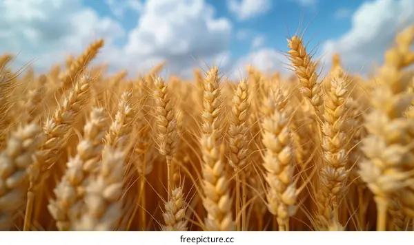 Close-up of wheat field