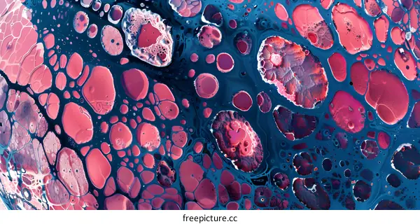 Abstract Art Background with Pink and Blue Colors