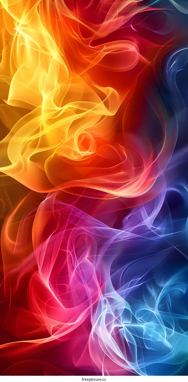 Abstract Colorful Swirls Background