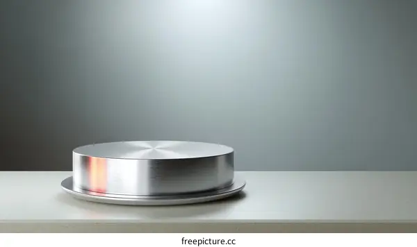 Modern Metallic Display Podium