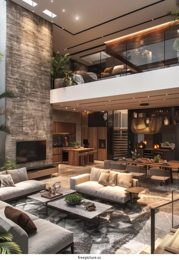 Modern Duplex Apartment Interior Design