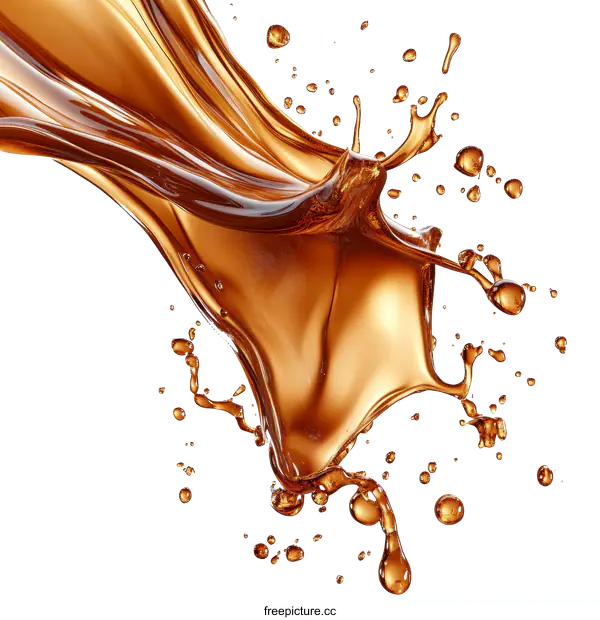 [Transparent Background PNG]Delicious Drink Splashing Dynamically