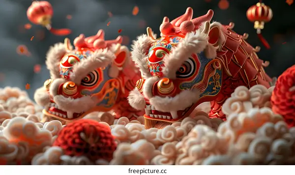 Lion dance
