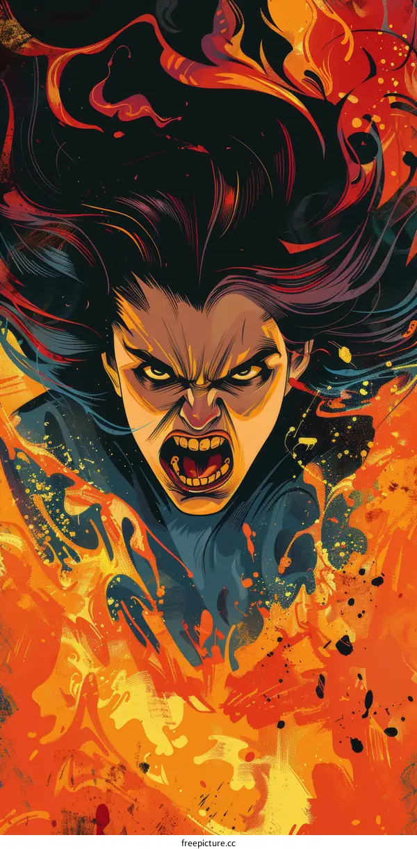 Woman in a Fury