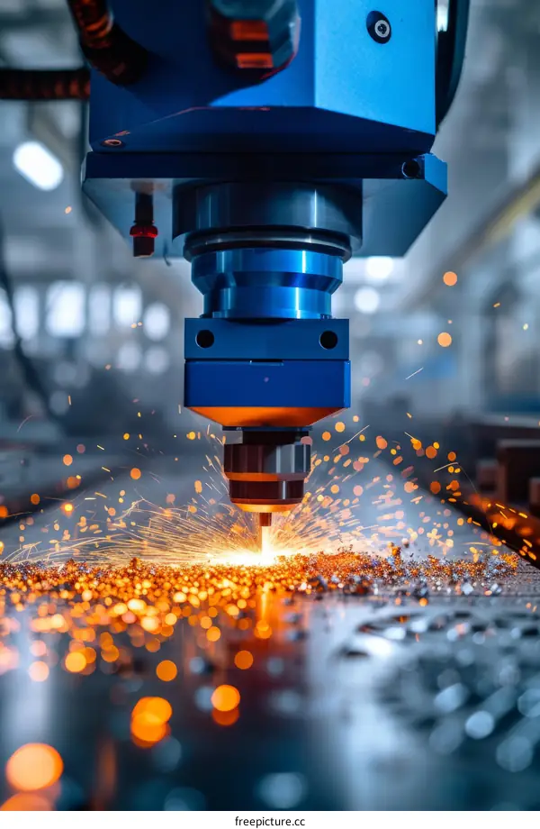 High-Speed Laser Cutting of Metal Plate