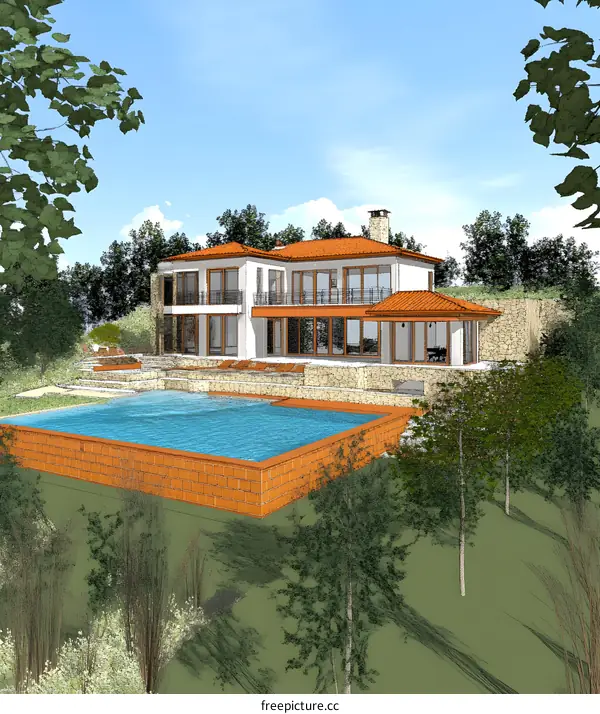 Modern House Design With Swimming Pool