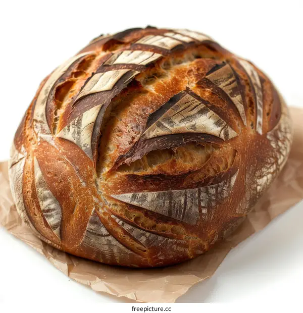 Artisan Bread with Unique Crust Design