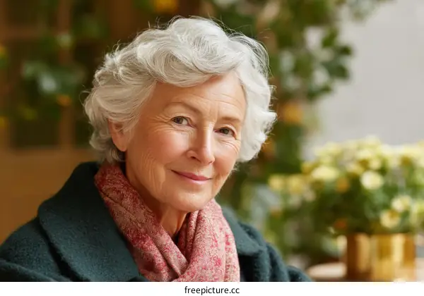 Portrait of a Senior Woman with a Smile