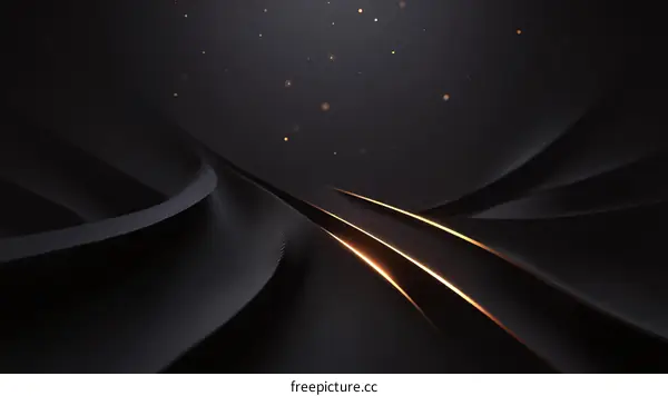 Abstract Black and Gold Design