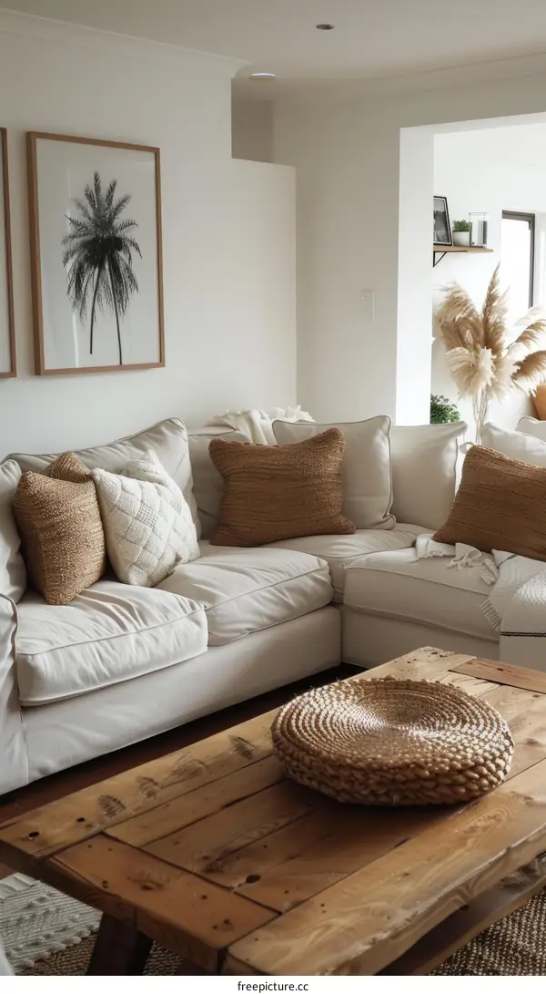 Modern Coastal Living Room Design: Tranquil & Inviting