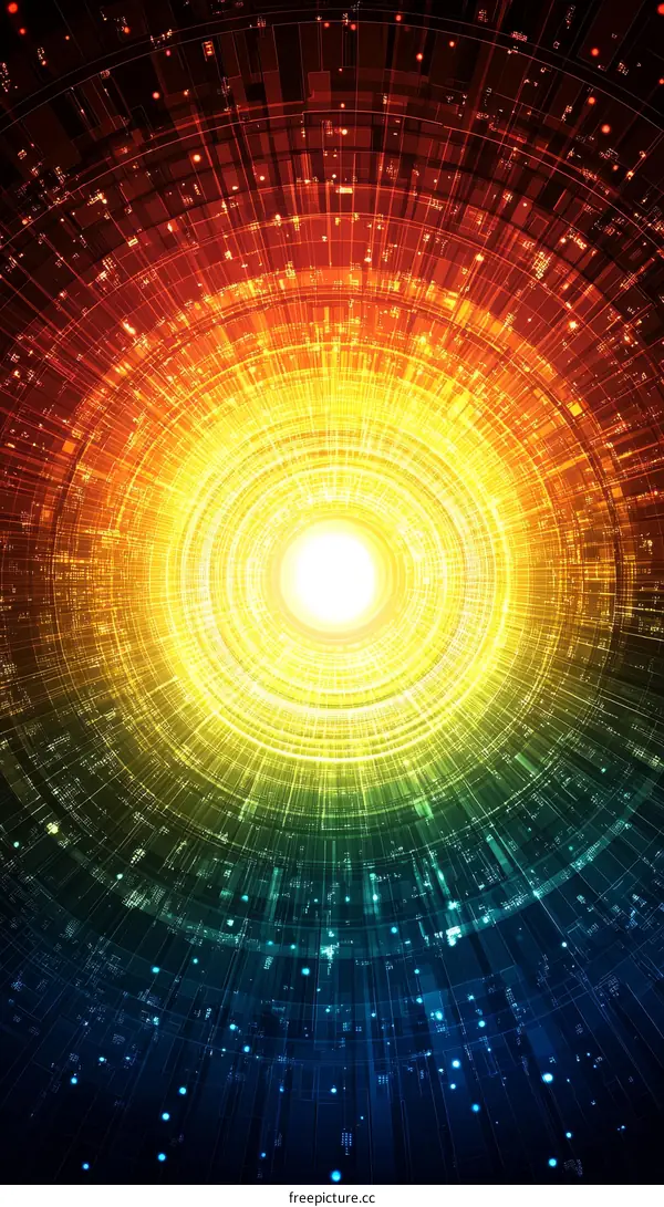 Abstract Colorful Circle Design