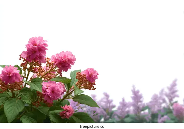Beautiful Pink Flowers in Springtime