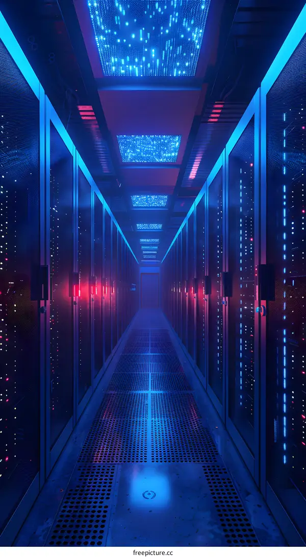 Futuristic Sci-Fi Server Room