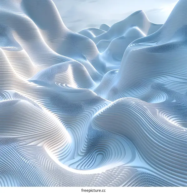 Abstract 3D Terrain Map