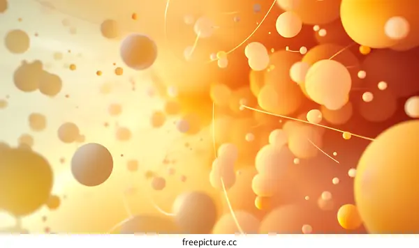 Abstract Colorful Floating Orb Design