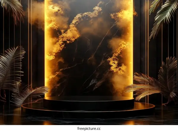 Luxury Black and Gold Product Showcase