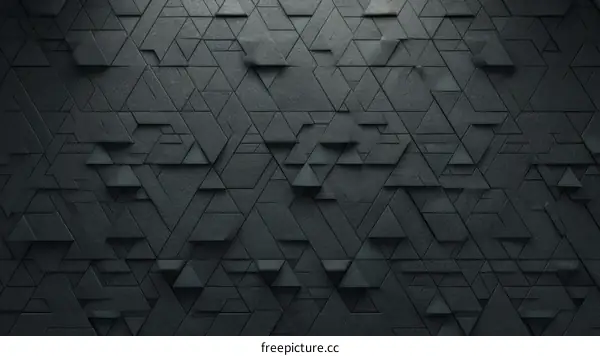 Abstract Geometric Triangle Wall Design