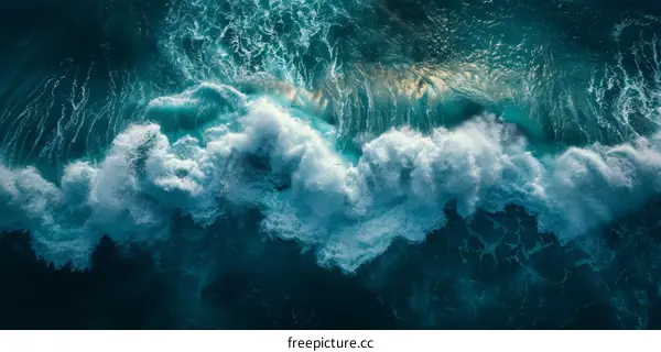 A Powerful Ocean Wave From an Aerial Perspective