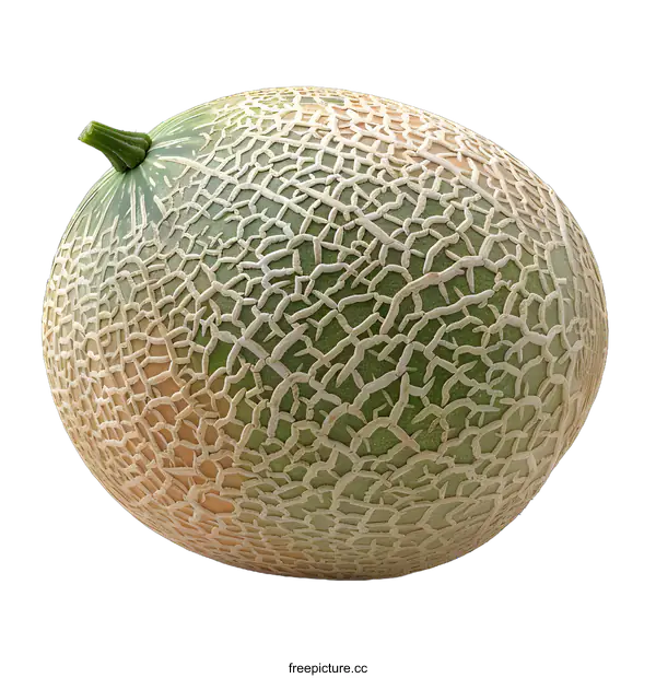 [Transparent Background PNG]Whole Ripe Cantaloupe Melon