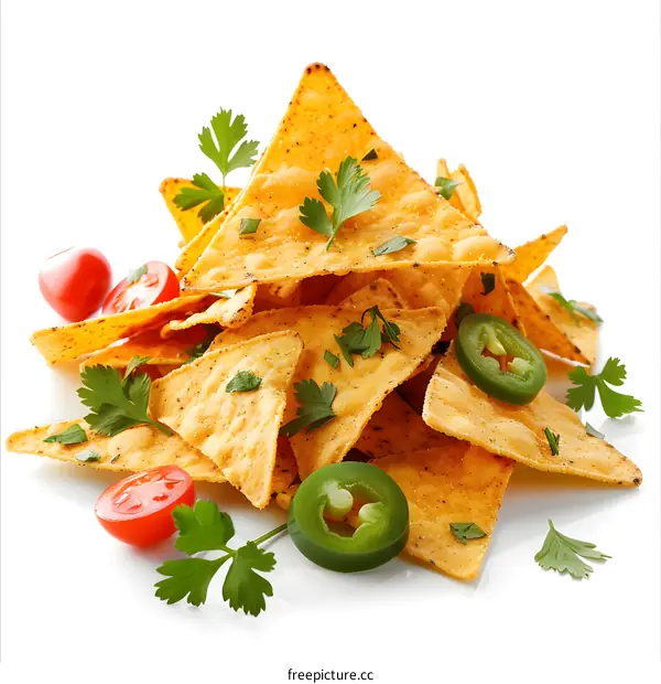 Heap of delicious tortilla chips