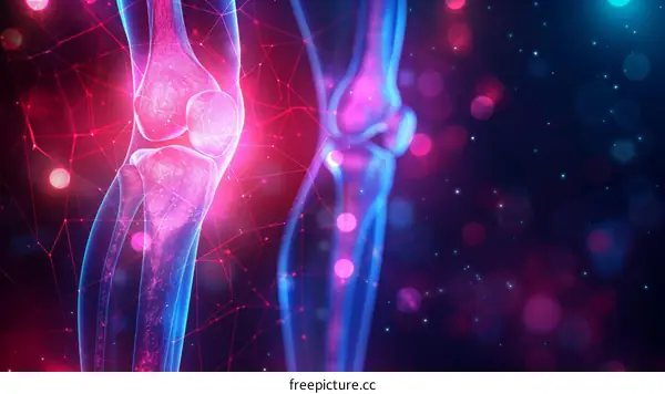 Human Knees And Bones Structure
