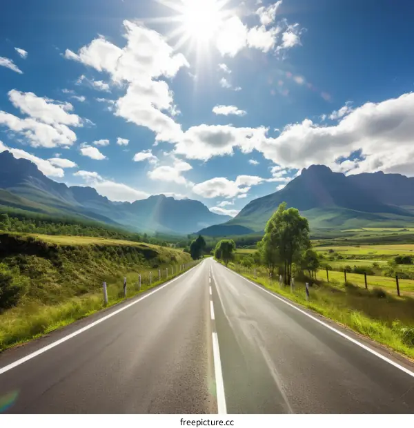 Road through the mountains