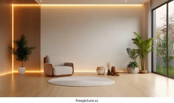 Modern Minimalist Living Room Interior Design