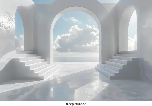 White Archway Architectural Interior Design