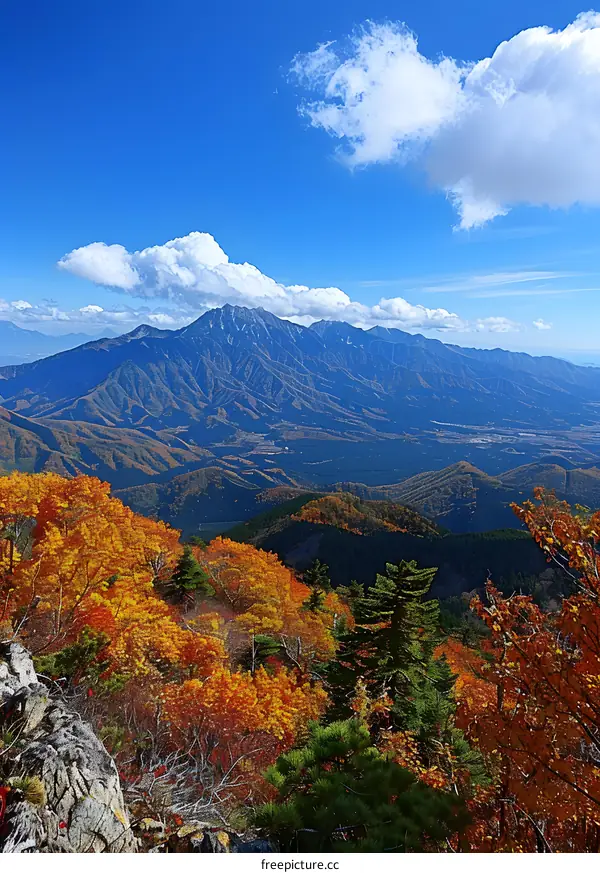 Mount Asma seen from Mount Tanzawa