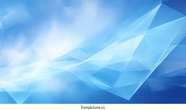 Abstract Blue Geometric Background Design