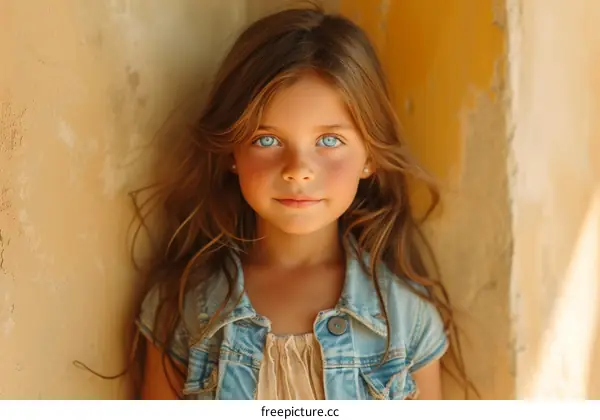 Portrait of a Beautiful Young Girl