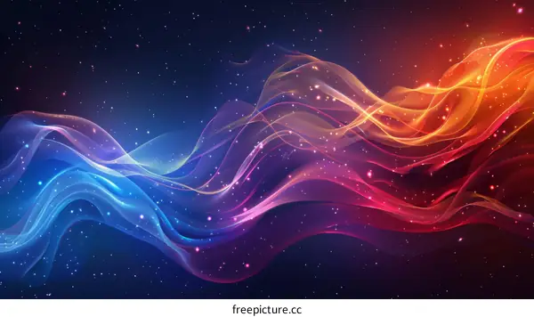 Cosmic Canvas: A Colorful Nebula