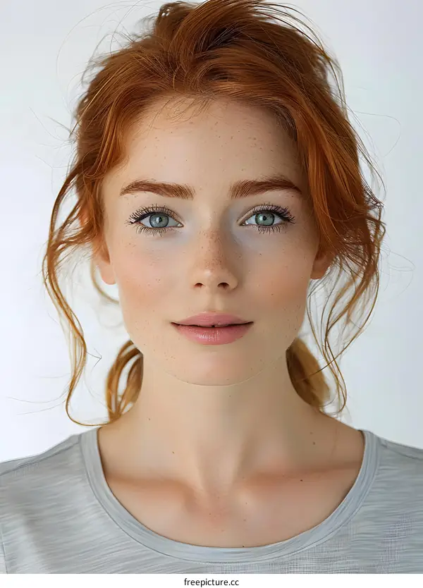 Portrait of a Young Woman with Red Hair