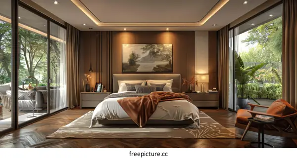 Modern Bedroom Interior Design with Natural Light