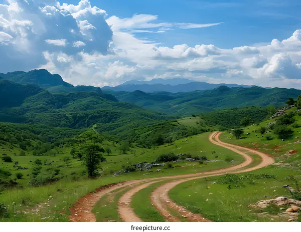 Countryside dirt road