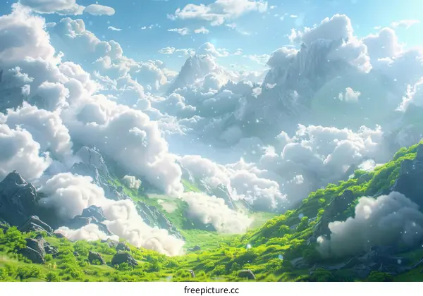 Celestial Mountain Vista