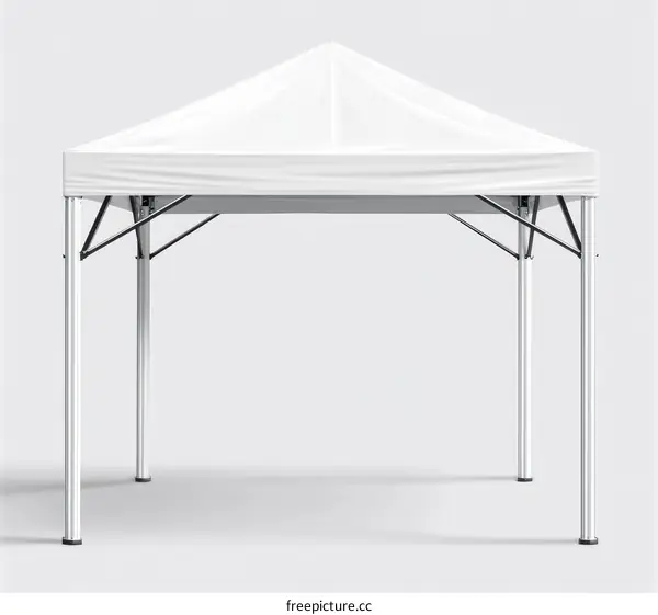 White Outdoor Event Tent Illustration