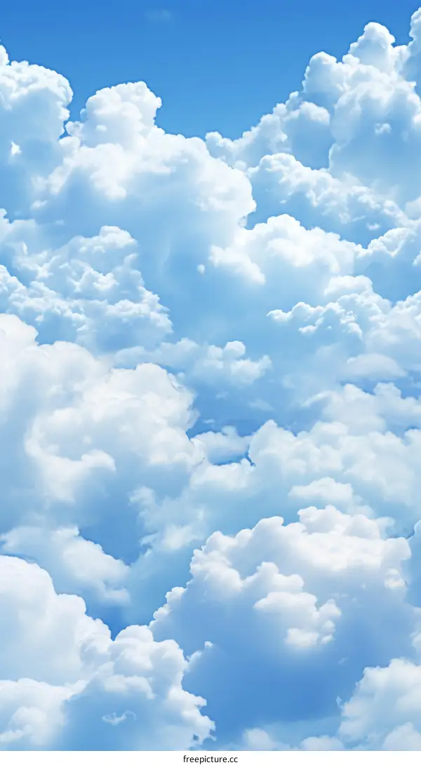 Blue sky with clouds background