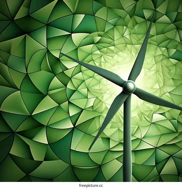 Green energy concept illustration