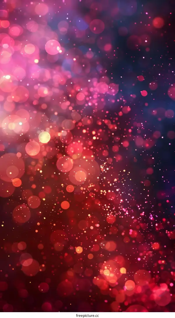 Red and Purple Bokeh Background