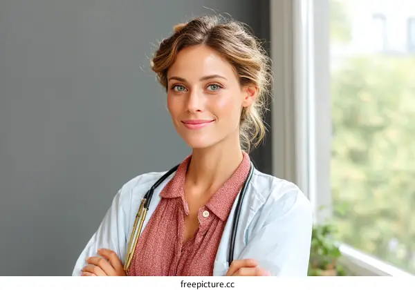 Female Doctor Portrait Professional Healthcare