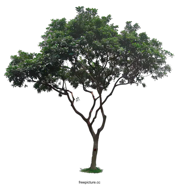 [Transparent Background PNG]Green Tree Isolated On White Background